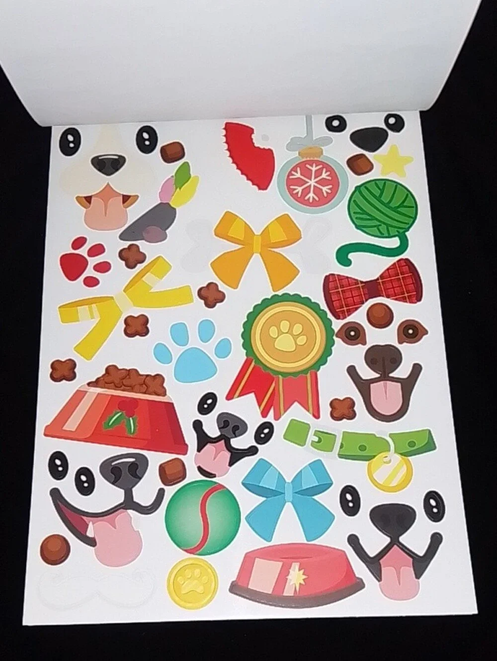 Holiday Pets Sticker Face Activity Book by bendon - Red & Green